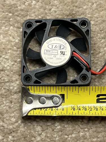 Ventilador de PC de refrigeración T&T MW 410M12S DC12V 0,09A 40 mm 40X40X10 mm 2 cables ventilador GPU antiguo 486 - Imagen 2 de 6