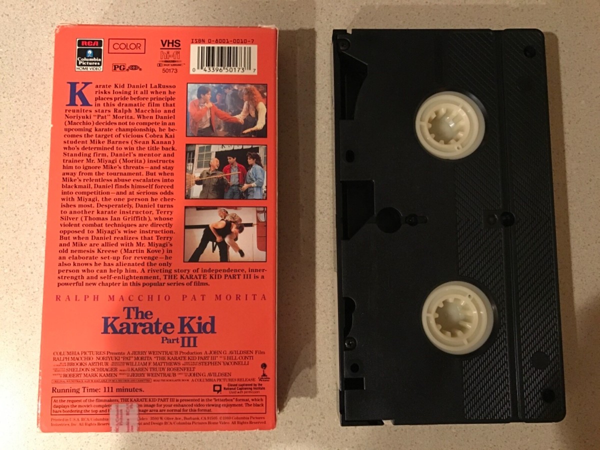 The Karate Kid Part III (VHS, 1989) Ralph Macchio, Pat Morita