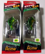 Acme Rattlin' Google Eye Hyper R.I.P. Lote 2 #30RP-GR Green Ripper UV de 1/8 oz 1,5"