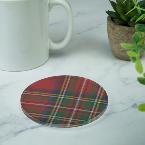 Tartan Untersetzer Bedruckt Acryl Getränke Untersetzer Schottische Neuheit Untersetzer Geschenk - Bild 2 von 7