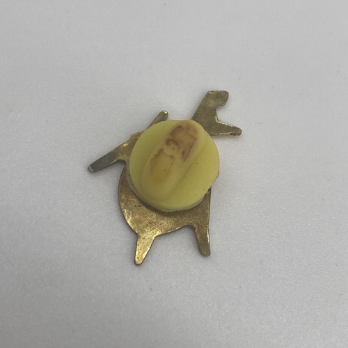 Vintage Gold Tone Enamel Helicopter Lapel Pin - Picture 4 of 4