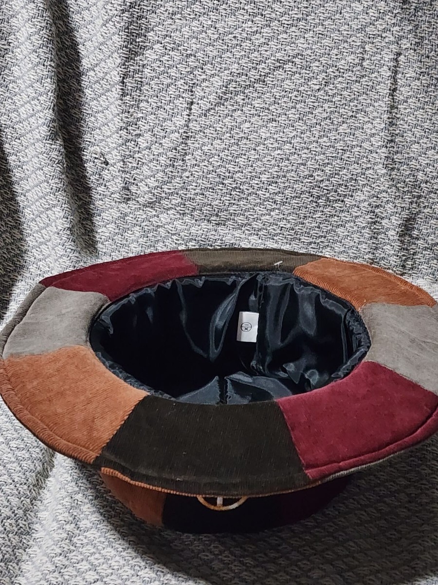 Vintage IXCHEL Corduroy Peace Hat Rare Vintage IXCHEL Patchwork Peace Sign Corduroy Bucket Hat  main image 4