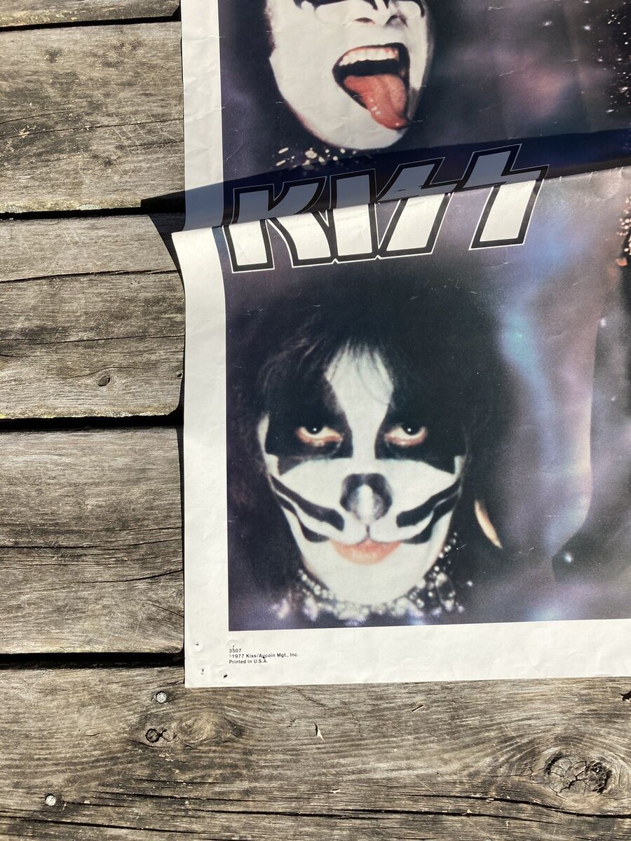 KISS/AUCOIN-1977 Jumbo wall poster- great condition/Gene KISS/AUCOIN-1977 Jumbo wall poster- great condition/Gene