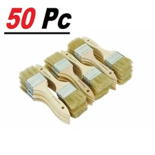 50 Chip Brush Brushes Perfect Adhesives Paint Touchups Sizes 0.5" 1" 1.5" 2" 3"