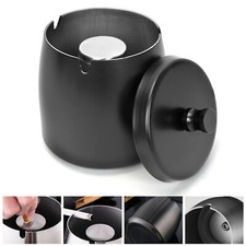 Aschenbecher Edelstahl mit Deckel Winddichter Tischaschenbecher außen