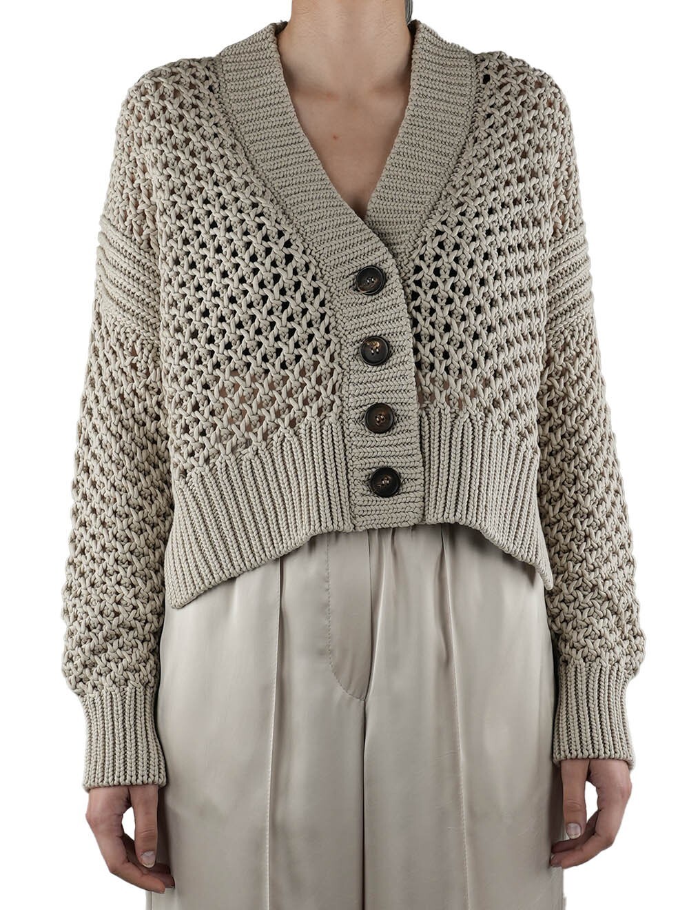 Cashmere cardigan Brunello Cucinelli Beige size XS International