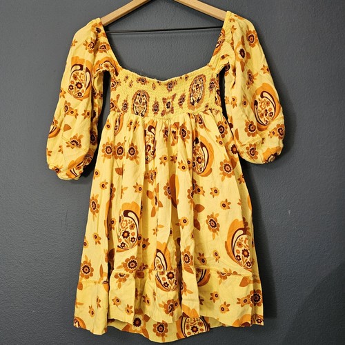 Urban Outfitters 70s Vibes Floral Babydoll Dress Women's Size Small - Picture 3 of 9