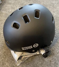 OUTDOOR MASTER OM-SKB Multi-Sport Helmet Matte Black SIZE Medium