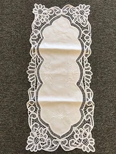 Embroidered Cotton Lace Battenburg Placemat Table Runner Wedding Party Banquet