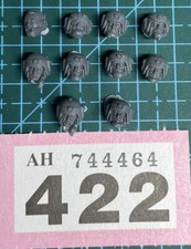 10 Cadian Heads Helmets Astra Militarum 40k Bits Guard Necromunda Militia