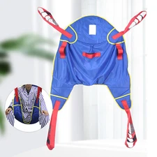 Patient Lift Sling Full Body Protective Hoyer Drive Transfer Belt Lifting Blue