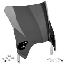 NC Mohawk Windshield Dark Tint Chrome Hardware 9.25in Suzuki Tempter 650 83