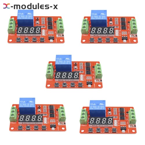 1 ~ 100 STCK. 12 V Automatisierung Selbstsperren Relais Verzögerung Zyklus Timer Modul SPS Haus Posten - Bild 14 von 17