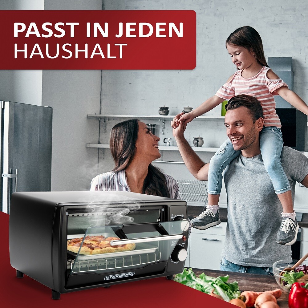 Mini Backofen 10 Liter Minibackofen Kleiner Backofen Pizzaofen Mini Oven