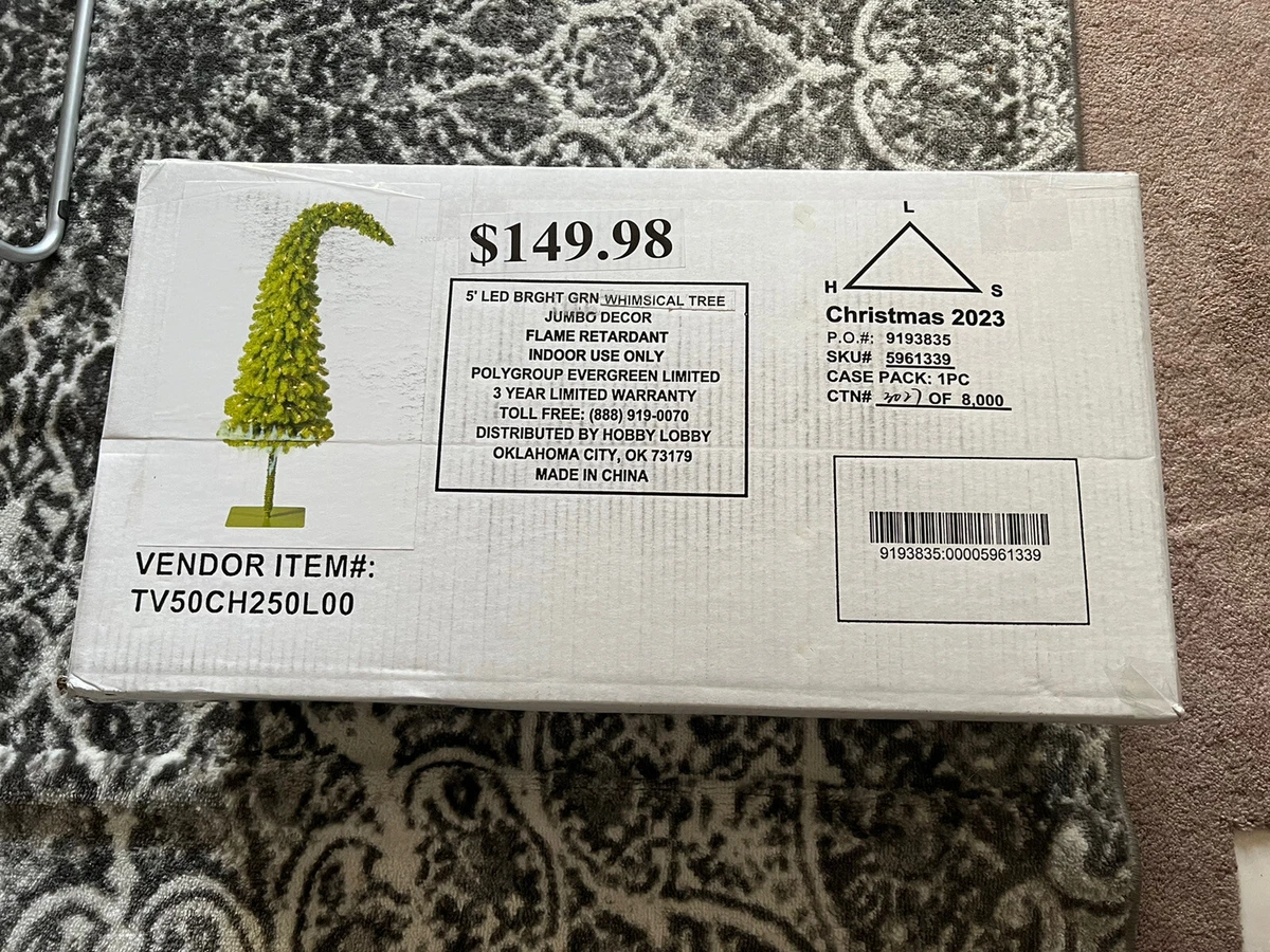 Hobby Lobby Grinch Christmas Tree *in hand*