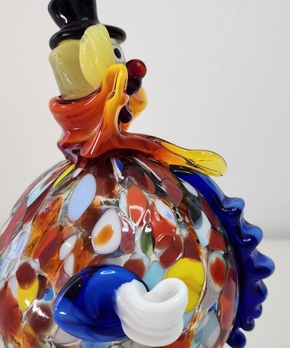 Murano Glass Clown 14.5cm (2) - Picture 9 of 10