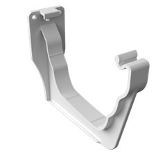 uPVC White OG Ogee Gutter Brackets Pack of 10 - Freefoam