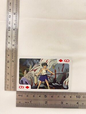 Princess Mononoke Okkoto-nushi San Ghibli Playing Card Diamond 9