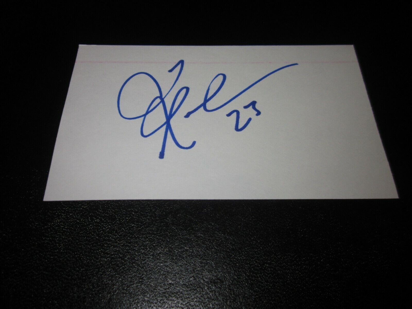 Quentin Richardson SIGNED AUTOGRAPHED 3X5 INDEX CARD  KNICKS
