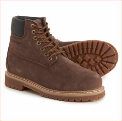 Chinook women worker boots shoes 44RMP-02-6 leather brown oil slip sz 6 $70
