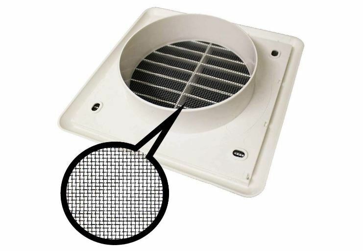 Louvred Wall Vent Grille Extractor Fan Cover Ventilation 100mm 4 Inch Wall  Vents | eBay