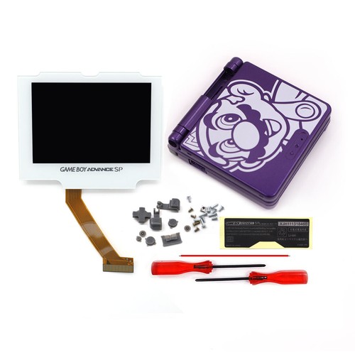 Easy Drop In V5 Laminated 720x480 Retro Pixel IPS LCD+Case For GBA SP-White lens - Picture 21 of 66