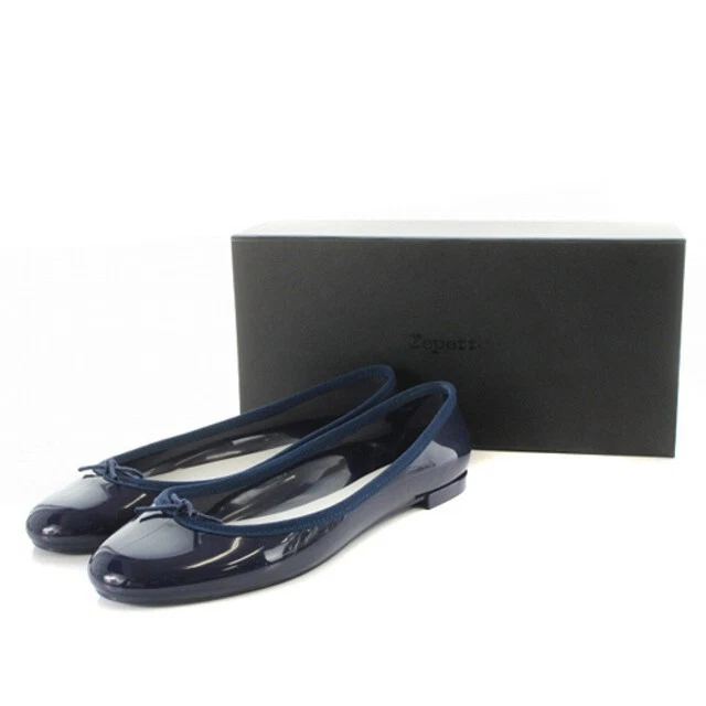 Repetto Cendrillon Adrb Rain Shoes Ballet 39 24.7Cm Navy Blue Sr7
