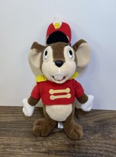 The Disney Store Timothy Mouse Dumbo 8" Mini Beanbag Stuffed Plush Red Brown