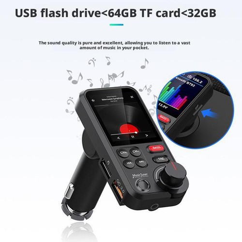 Coche MP3 Bluetooth Carga Rápida Alta Fidelidad HiFi Música Sin Pérdidas Plaa3d8 - Imagen 14 de 17