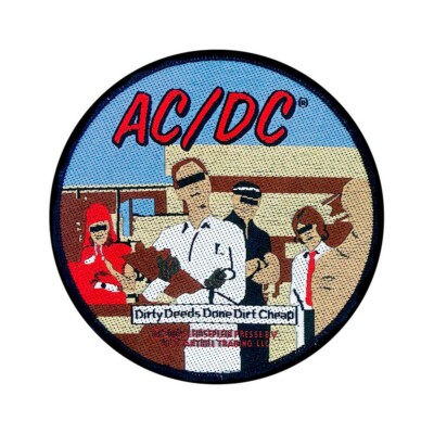 AC/DC Standard Patch: DIRTY DEEDS DONE DIRT BILLIG: Offizielles lizenziertes Merch-Geschenk