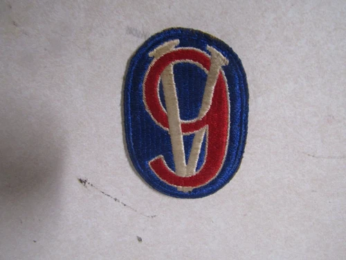 ORIGINAL MILITARY PATCH SEW ON WW2 ERA NO GLOW US ARMY 95TH INFANTRY DIVISION