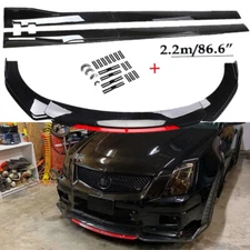 For Cadillac CTS Front Bumper Lip Splitter/Spoiler Body Kit Side Skirt Extension