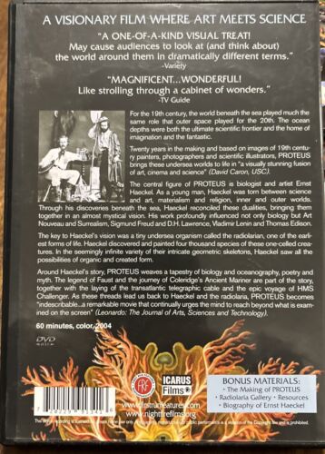 Proteus DVD David Lebrun Kunst Kino Wissenschaft Biologie Radiolarische Ozeanographie - Bild 2 von 3