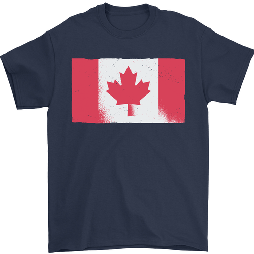 Herren-T-Shirt Distressed kanadische Flagge Kanada 100 % Baumwolle - Bild 7 von 14
