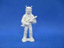 Tim Mee vtg plastic toy figure space galaxy laser timmee White alien monster vtg