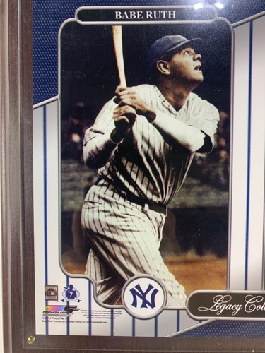 Babe Ruth & Mickey Mantle Legacy Plaque W/Jeter, Mattingly&Rivera baseball card - Picture 4 of 10