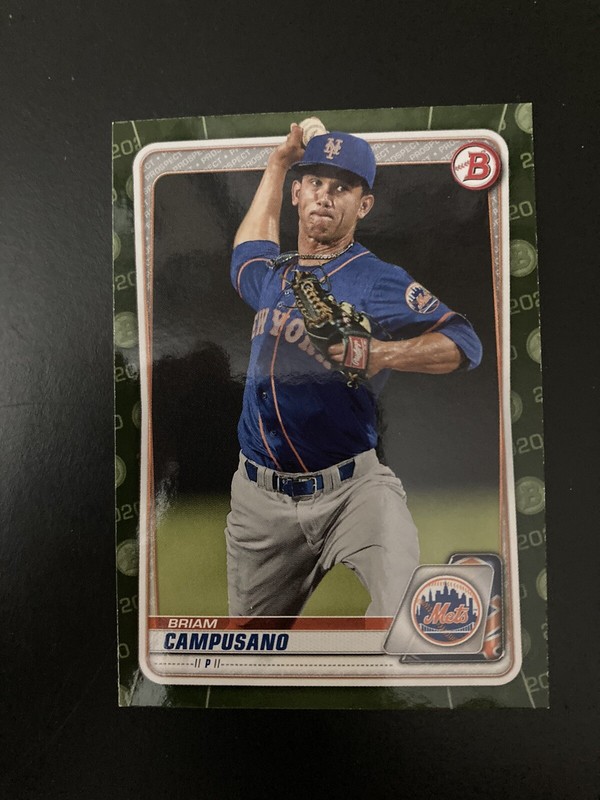 2020 Bowman Chrome Prospect BCP-7 Brian Campusano New York Mets