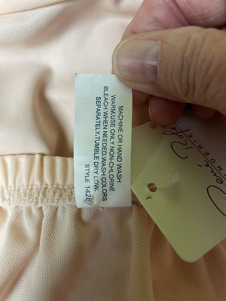 NOS Vintage Rene Rofe Lingerie High Waisted Pantie S/5 Appliqued flower ...