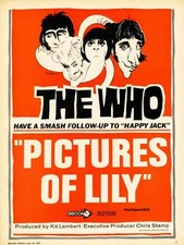 1968 The Who "Pictures Of Lilly"  Classic Single Release Promo Ad Print