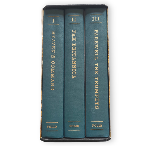 1993 Folio Society Pax Britannica James Morris 3 Volumes in Slipcase 3rd Print - Foto 3 di 16