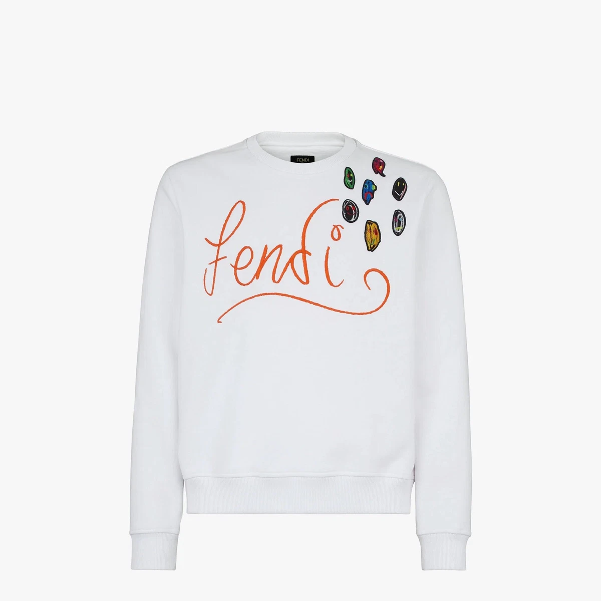 White top fendi sweatshirt