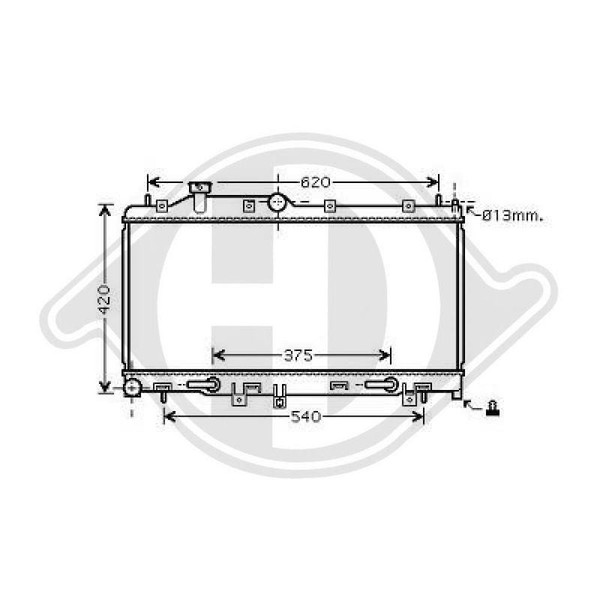 KüHler MotorküHlung Diederichs DCM3045 Diederichs Climate FüR Subaru-image