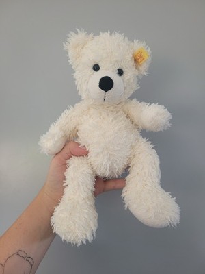 Steiff Lotte Teddybär weiß creme EAN 111464 weiches Plüschtier 11 Zoll