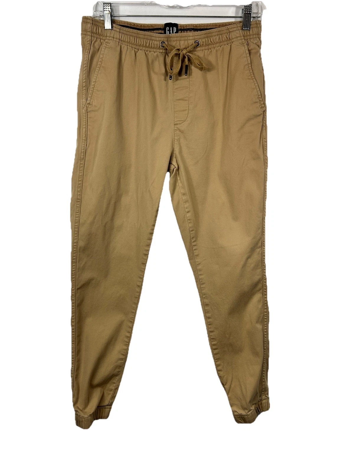 GAP Men's Lived-In Khaki Joggers S Stretch Twill Chino Pants Tan Gorpcore Casual