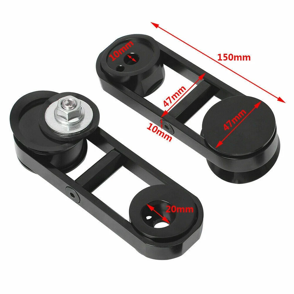 Drop Mirror Relocator Mount Kit Adjustable For Harley Street Glide FLHX 06-2013 Foto 2 de 4