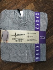 Habit Lightweight Hoodie Men 2XL Gray Moisture Wicking NWT