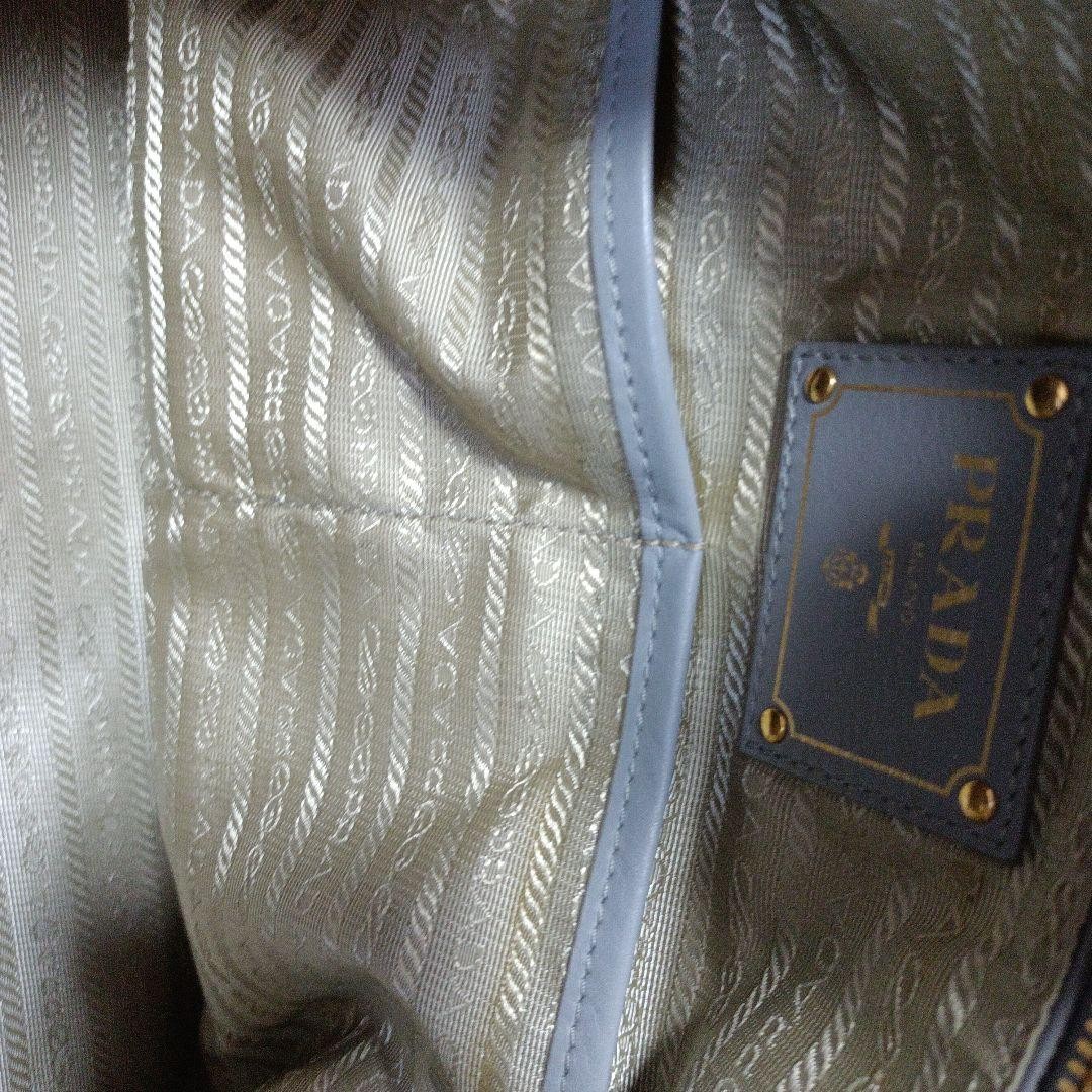 PRADA Gray Canvas Shoulder Bag thumbnail 12