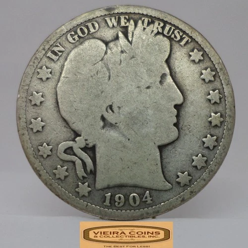 1904-O Barber Silver Half Dollar - #C58047NQ