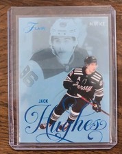 2025-26 Upper Deck Flair Blue Ice Jack Hughes /49