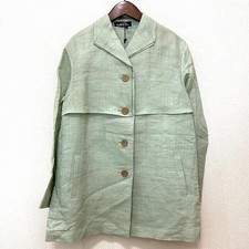 Issey Miyake Permanente Ensemble 2 Light Green Linen New Fashion Apparel